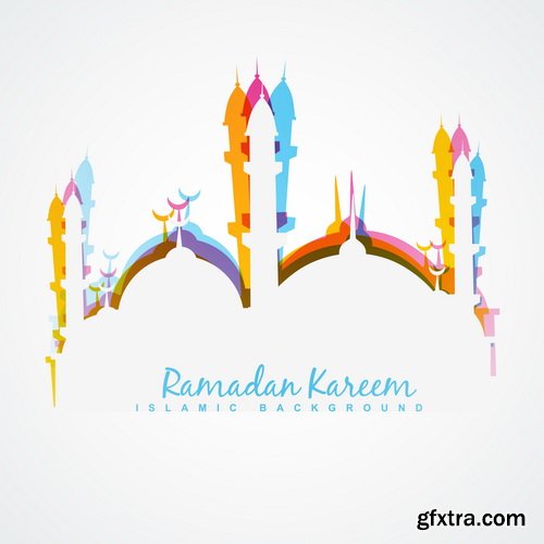 Template Design for Eid Mubarak IV, 25xEPS