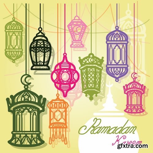 Greeting Cards for Ramadan Kareem III, 25xEPS