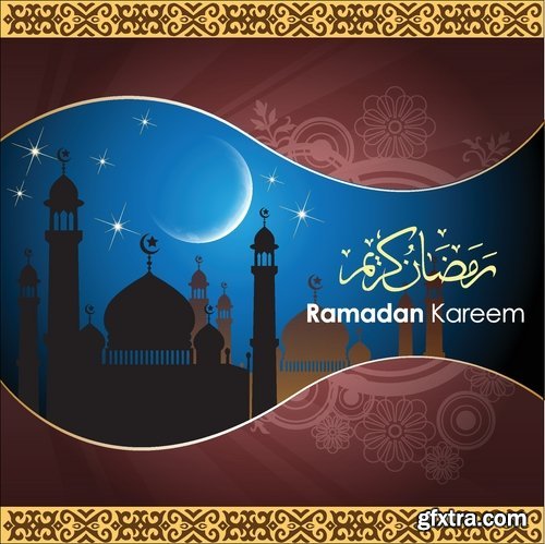 Greeting Cards for Ramadan Kareem III, 25xEPS