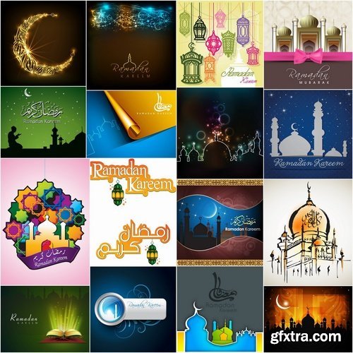 Greeting Cards for Ramadan Kareem III, 25xEPS