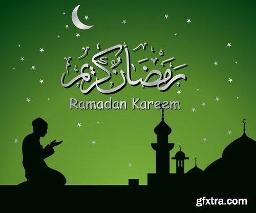 Greeting Cards for Ramadan Kareem III, 25xEPS