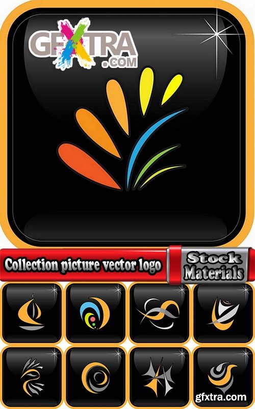 Collection picture vector logo illustration of the business campaign #3-25 Eps