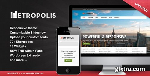 ThemeForest - Metropolis v1.1.8 - Responsive WordPress theme - 2284171