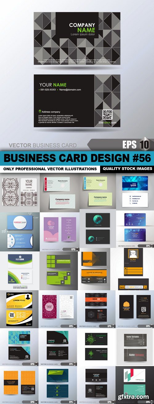 Business Card Design #56 - 25 Vector