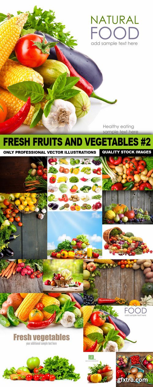 Fresh Fruits And Vegetables #2 - 15 HQ Images