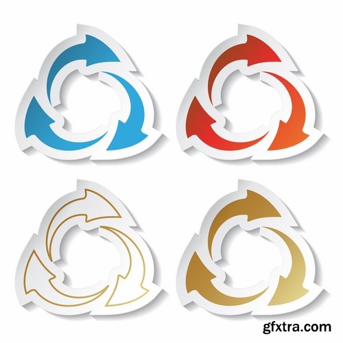 Collection of vector image pointer sticker marker icon 25 Eps