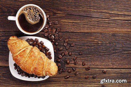 Coffee and a croissant