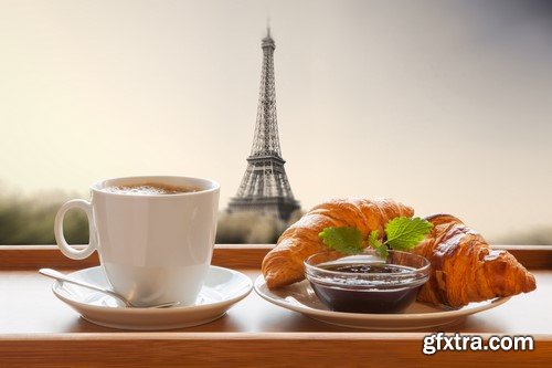 Coffee and a croissant