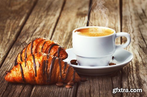 Coffee and a croissant