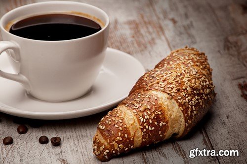 Coffee and a croissant