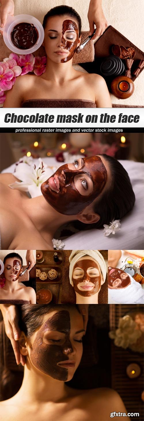 Chocolate mask on the face