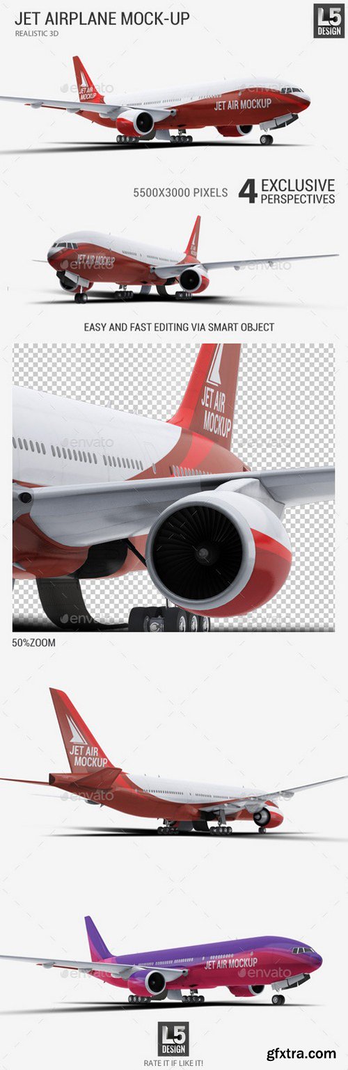 GraphicRiver - 11625879 Jet Airplane Mock-Up