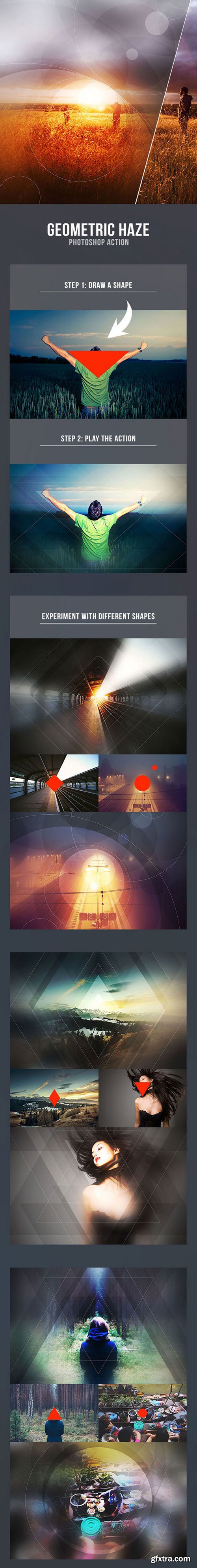 GraphicRiver - 11680962 Geometric Haze Photoshop Action