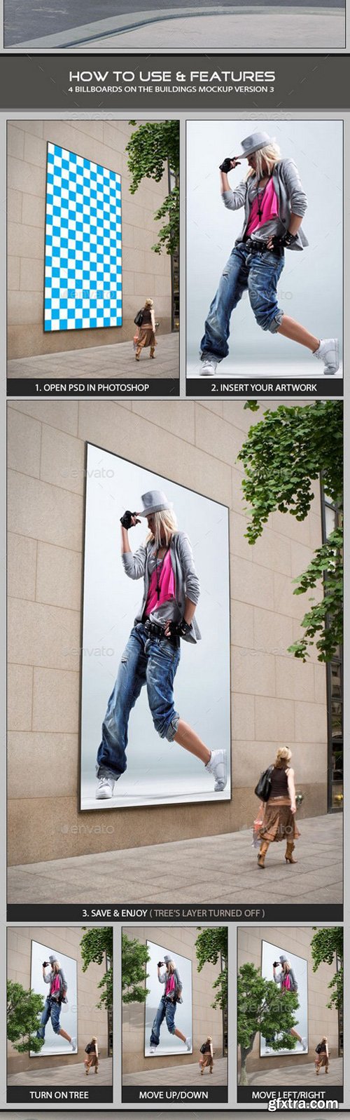 GraphicRiver - 11803144 Billboards On The Buildings Mockup