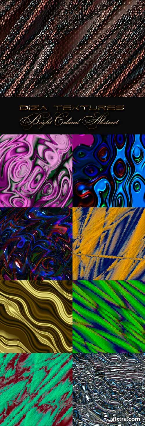 Bright colored abstract textures