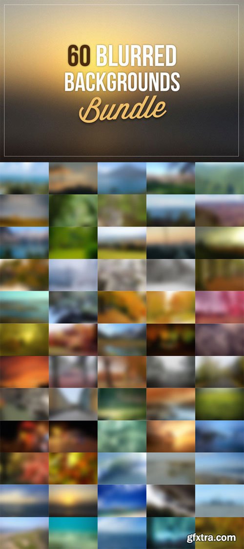 60 Blurred Backgrounds Bundle - CM 3807