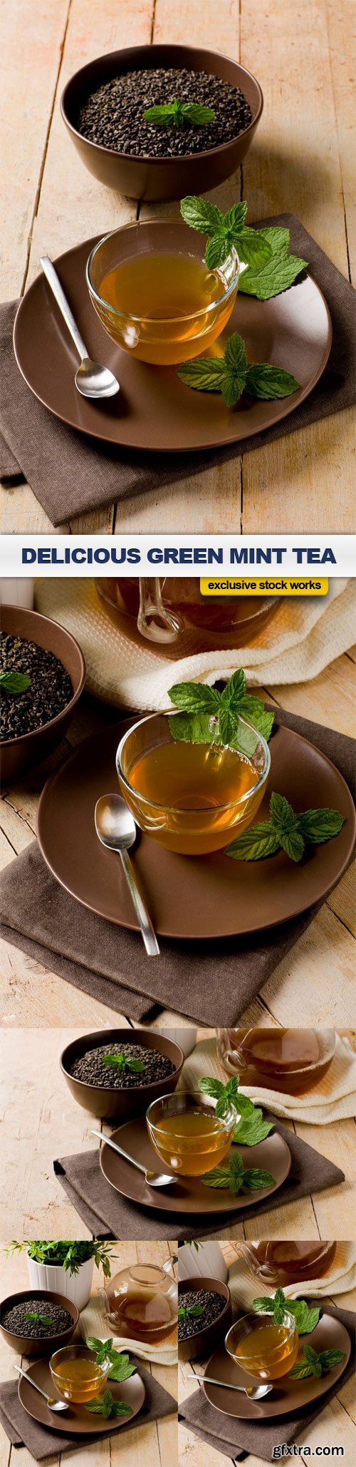 Delicious Green Mint Tea - 5 UHQ JPEG