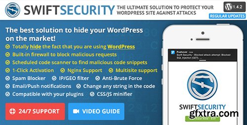 CodeCanyon - Swift Security Bundle v1.4.0.6 - Hide WordPress, Firewall, Code Scanner - 10143693