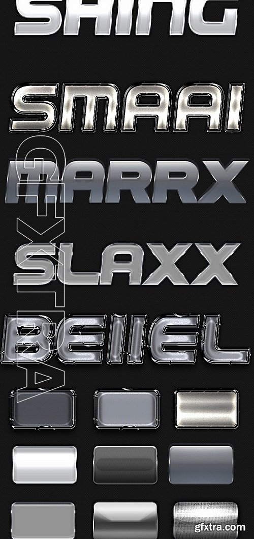 GraphicRiver - Text FX Big Metal Bundle 11798784