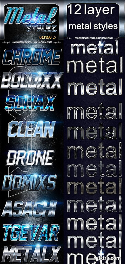 GraphicRiver - Text FX Big Metal Bundle 11798784