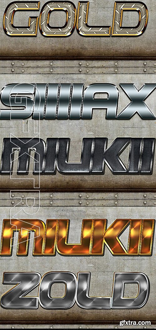 GraphicRiver - Text FX Big Metal Bundle 11798784