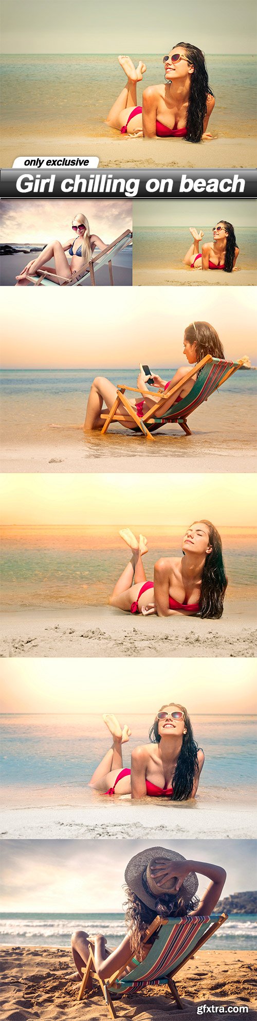 Girl chilling on beach - 6 UHQ JPEG