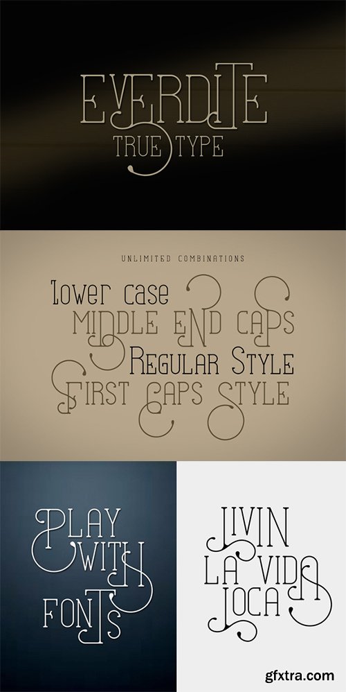 CM Everdite Font Family 302224 - 4 Fonts