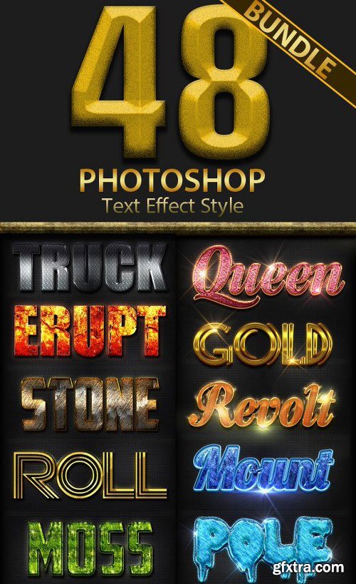 GraphicRiver 48 Photoshop Style Bundle Part 1 11896636