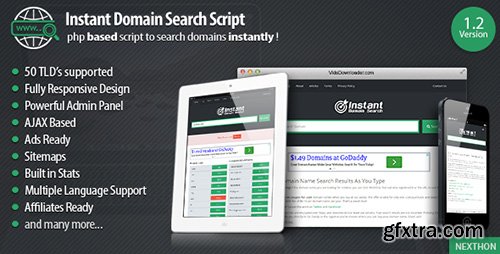 CodeCanyon - Instant Domain Search Script v1.2 - 10338617