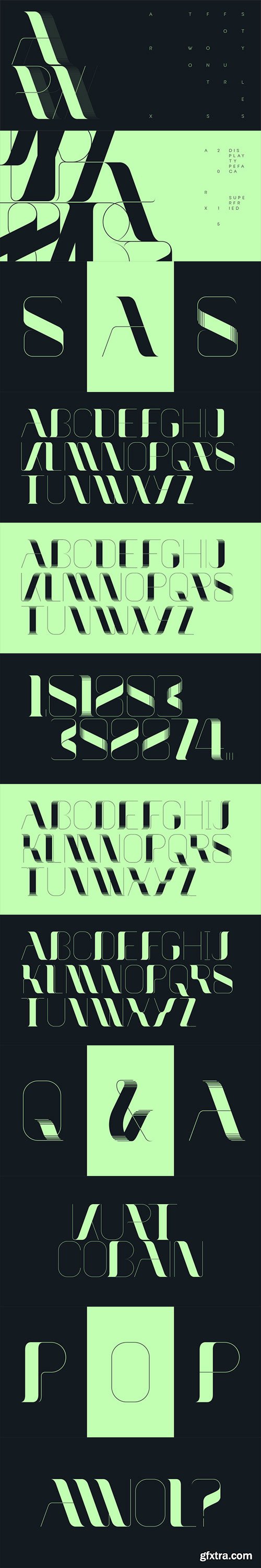 Arx - Elegant & Intricate Display Typeface 2xOTF $41