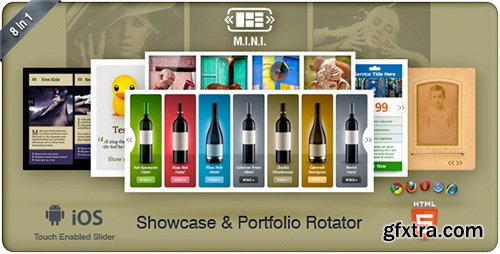 CodeCanyon - M.I.N.I v1.1 - Touchable Showcase & Portfolio Slider 8in1 - 753115