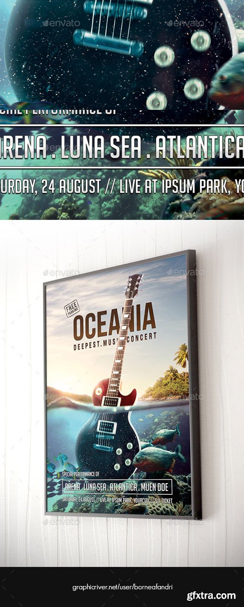 GraphicRiver - Oceania Music Concert Flyer - 11020757