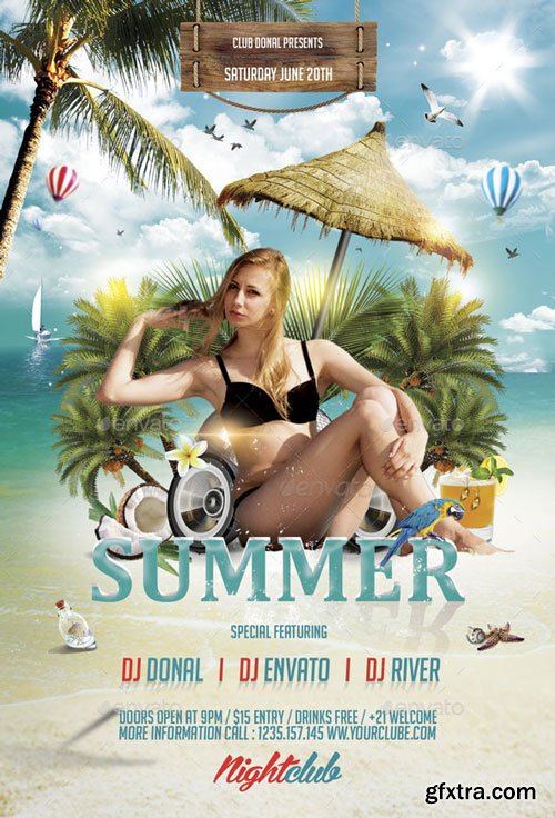 GraphicRiver - Summer Party Flyer - 11270314