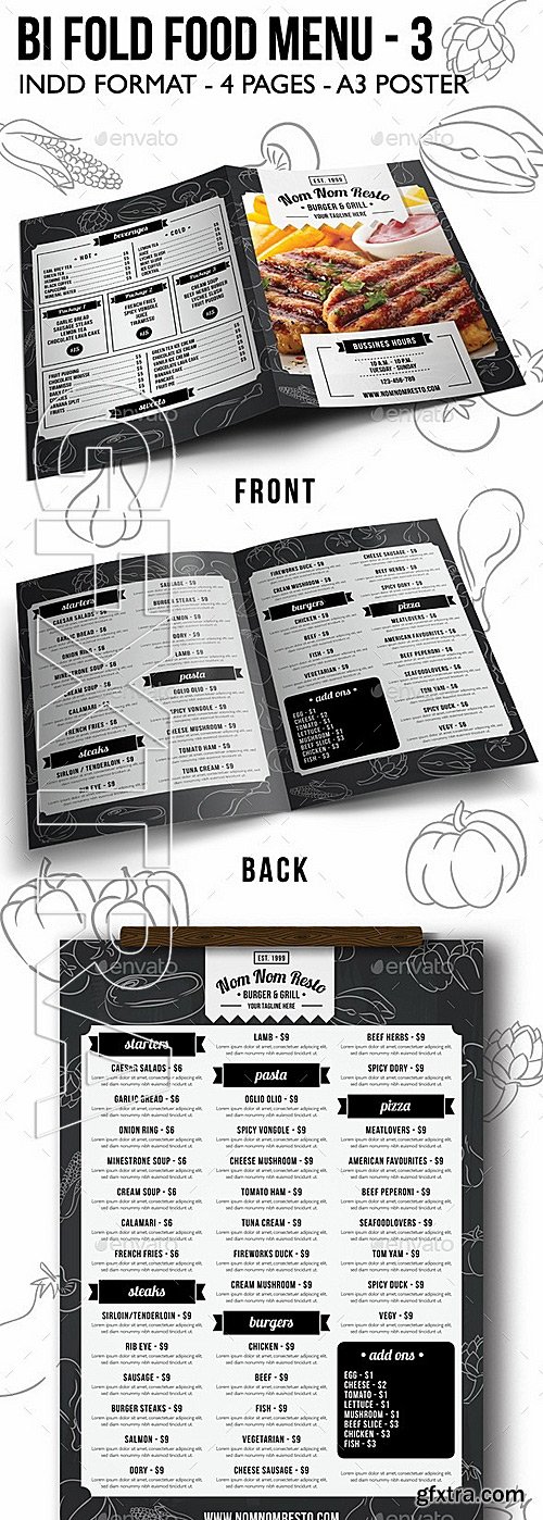 GraphicRiver - Bi Fold Food Menu - 3 11912141