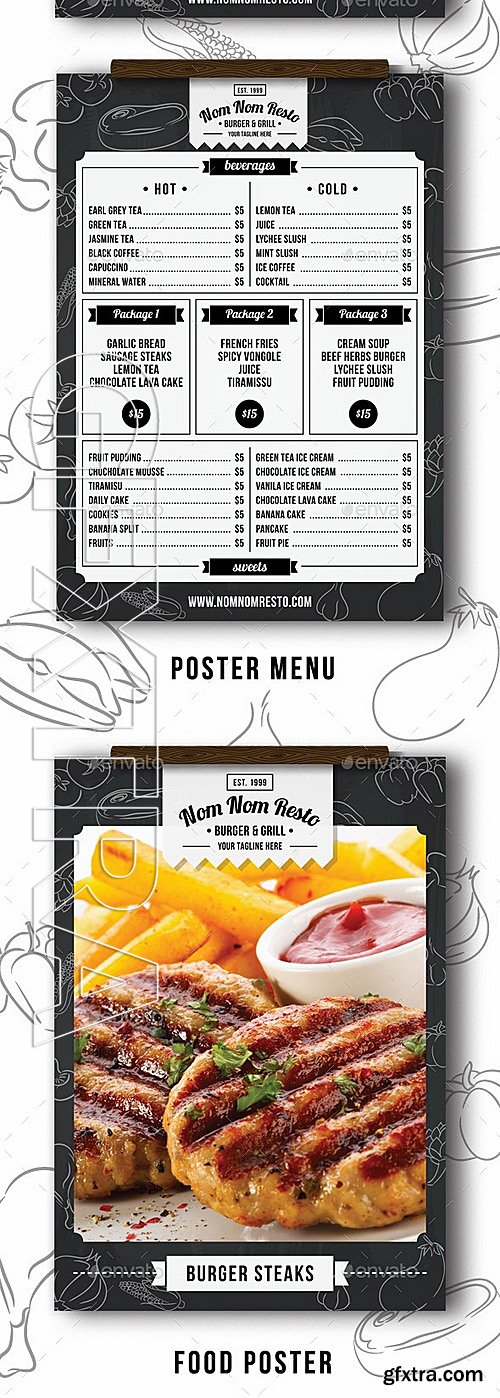 GraphicRiver - Bi Fold Food Menu - 3 11912141