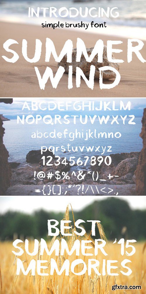 CM 302879 - Summer Wind Simple Brush Font