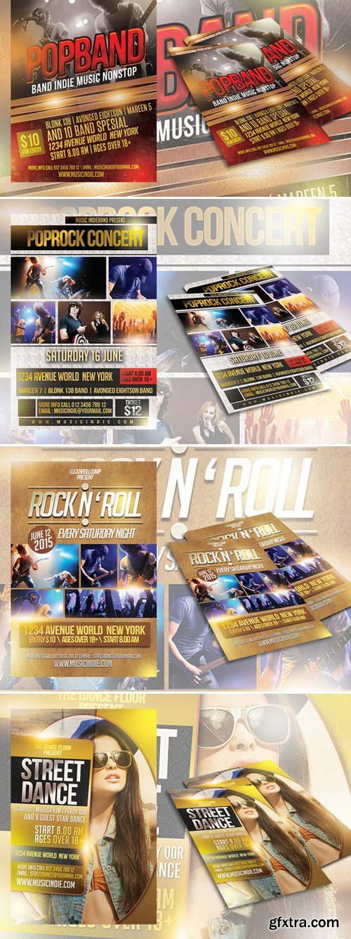 CM 291086 - 10 Music Flyers Bundle