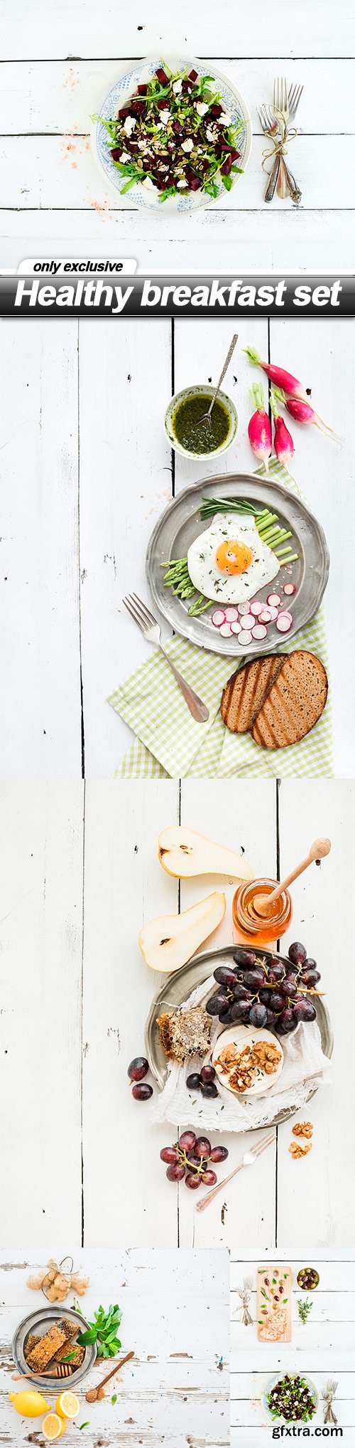 Healthy breakfast set - 5 UHQ JPEG