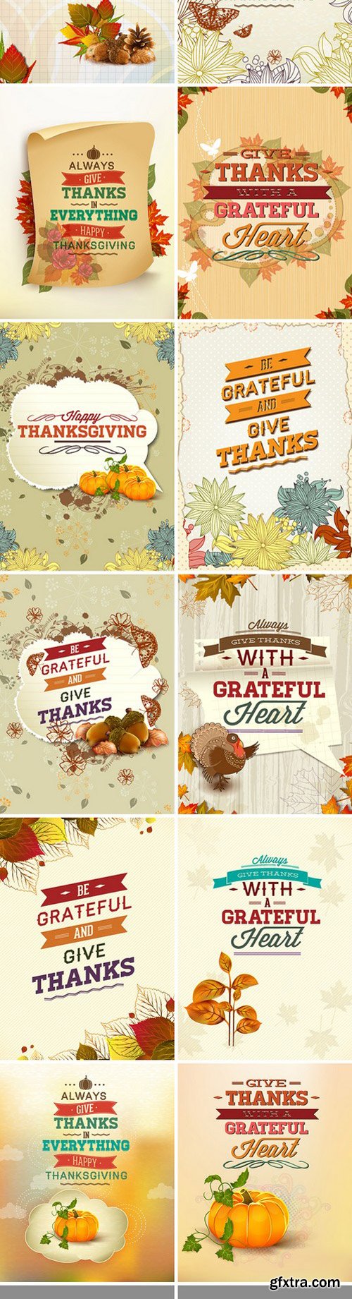 Thanksgiving Vector Illustrations