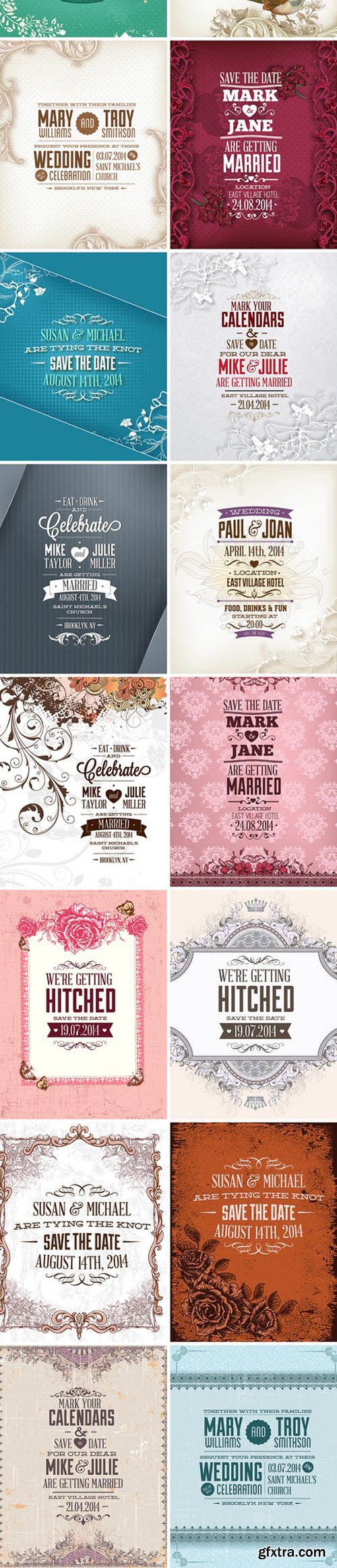 Wedding Vector Illustrations