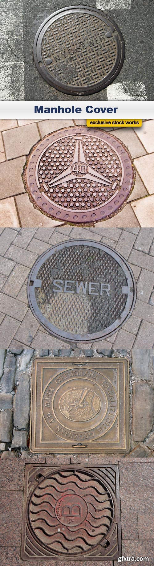 Manhole Cover - 5 UHQ JPEG