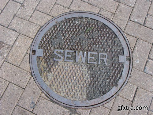 Manhole Cover - 5 UHQ JPEG