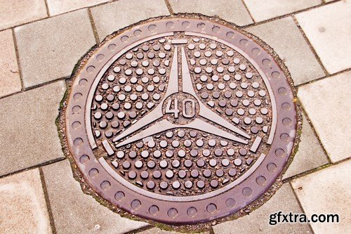 Manhole Cover - 5 UHQ JPEG