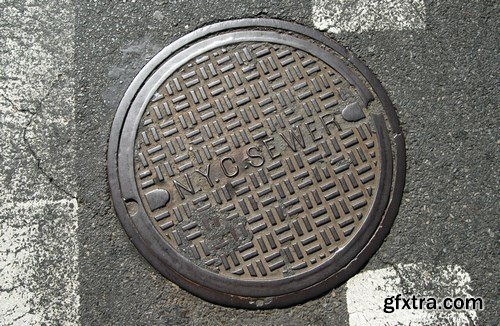 Manhole Cover - 5 UHQ JPEG