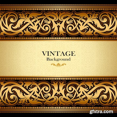 Collection of vector image calligraphic elements vintage design element #7-25 Eps