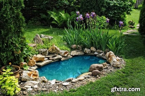 Collection of landscape design garden pond decoration 25 HQ Jpeg