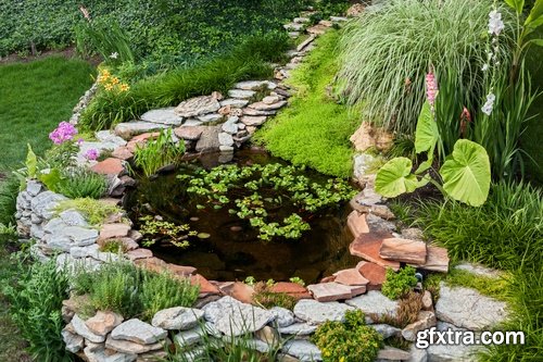 Collection of landscape design garden pond decoration 25 HQ Jpeg