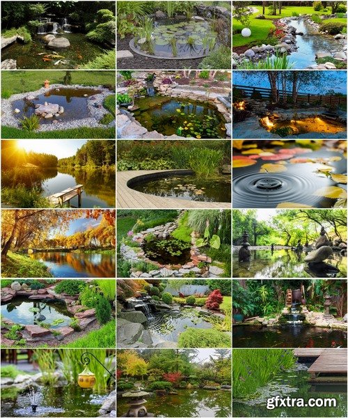 Collection of landscape design garden pond decoration 25 HQ Jpeg