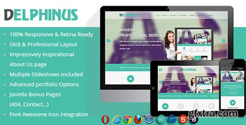 ThemeForest - Delphinus v1.0.0 - Corporate Portfolio Joomla Template - 6605042