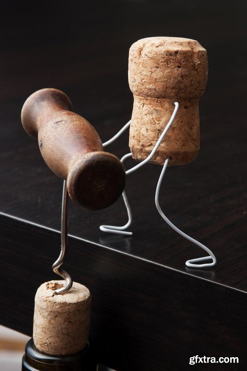 Amusing Wine Corks - 5 UHQ JPEG